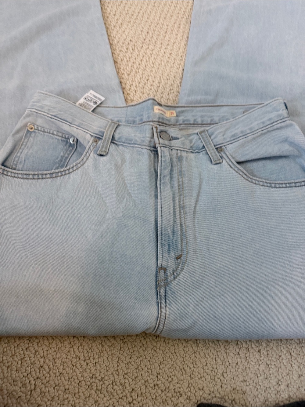 Levi's Light Blue Straight Leg Jeans